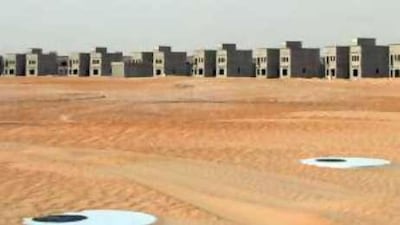 A development in Al Gharbia. Sheikh Khalifa met hundreds of residents during his visit to the region.