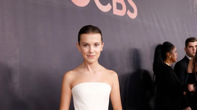 Millie Bobby Brown opted for a princess gown from Calvin Klein by Appointment. Eric Jamison/Invision/AP