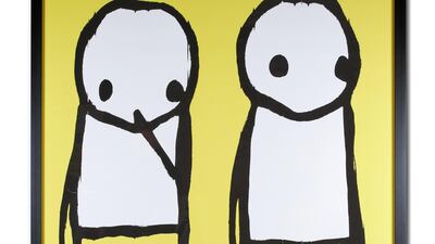 Lot 259: ‘Gdansk 16’ by British artist Stik. Photo: Dreweatts