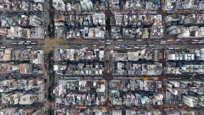 Commercial and residential buildings.