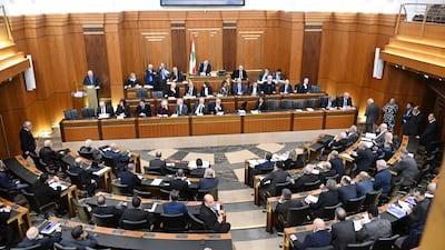 Lebanese parliament members attend a session in Beirut. Lebanese Parliament / Flickr