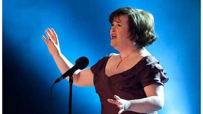 The Scottish singer Susan Boyle.