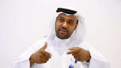 Abdulla Salem Al Dhaheri, the chief executive of Adnoc Distribution, hopes Adnoc stations would be operational in Saudi Arabia by mid-2014. Pawan Singh / The National
