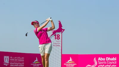 Georgia Hall is on a mission in Abu Dhabi this week.