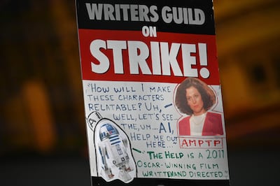 Strikes have halted productions in Hollywood. AFP