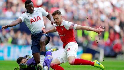 Ramsey scores their goal. Action Images via Reuters