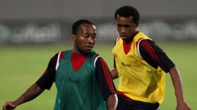 Ismail Matar in training for Al Wahda.