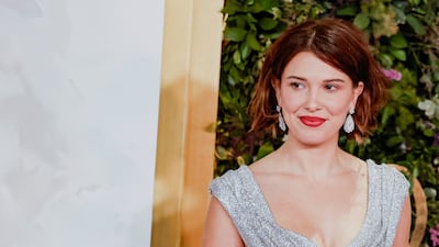 British actor Millie Bobby Brown arrives at the red carpet ahead of the Joy Awards in Riyadh. All photos: Reuters