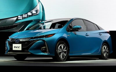 Toyota Prius PHV (plug-in hybrid vehicle). AFP