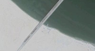 A close-up of Hudayriat Island slipway.