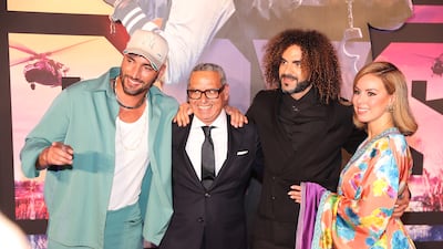 The film's directors, Adil El Arbi and Bilall Fallah, at the premiere
