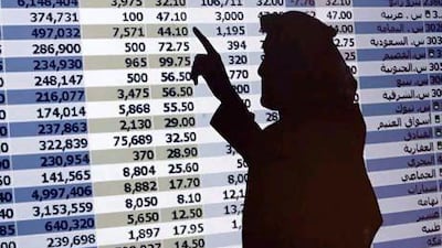 The Tadawul All-Share Index shed almost 1 per cent of its value. AP Photo