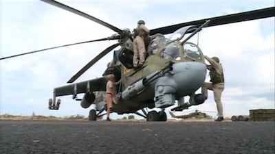 Russian air strikes appear to have emboldened Syrian troops to launch a ground offensive on rebel positions in central Syria. Reuters