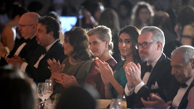 Sophie, Countess of Wessex, and Egyptian actress Yasmine Sabri attend the Arab Women of Year Awards. Getty Images