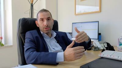 Tareq Zureikat, chief executive officer of Jordanian engineering company Engicon, says there are not enough jobs for engineering graduates. Amy McConaghy / The National