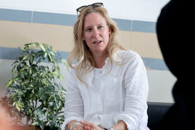 Katja Guzmann has told how she and her family have built their lives in Abu Dhabi. Ruel Pableo for The National