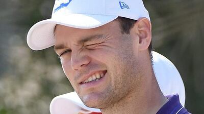 Germany’s Martin Kaymer can afford a wink and a smile during his final round of the Dubai Desert Classic. Ross Kinnaird / Getty Images