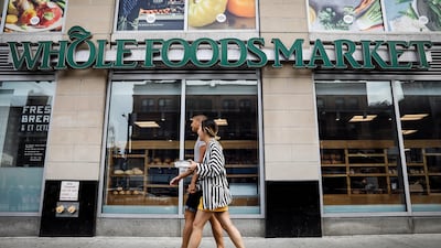 A Whole Foods store in New York. Amazon acquired the upmarket retailer for $13.7 billion in June. Brendan McDermid / Reuters