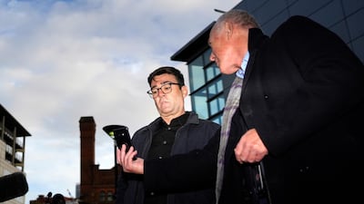 The moment Greater Manchester mayor Andy Burnham says he learnt when the Tier 3 measures would come into force. Getty