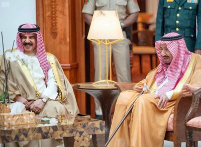 Saudi King Salman arrived in Bahrain on Wednesday on a visit at the invitation of Bahraini King Hamad. SPA