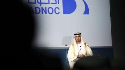 The UAE is on track to ramp up its oil production capacity to 3.5 million barrels of oil per day and plans to boost its refinery capacity by at least 60 per cent, said Dr Sultan Al Jaber. KARIM SAHIB/AFP