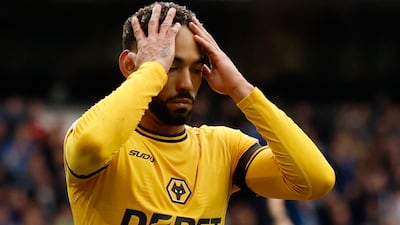 Wolverhampton Wanderers' Matheus Cunha reacts after scoring a goal that was later disallowed for offside. Action Images