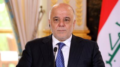 Iraqi prime minister Haider Al Abadi is hoping to secure another term in the upcoming May general elections. Ludovic Marin / Pool / File Photo / Reuters