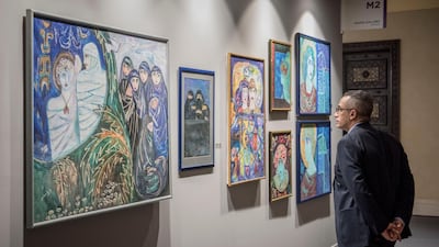 In its 11th year, the fair returns to a more stable art market than that of the two years before. Pawan Singh / The National