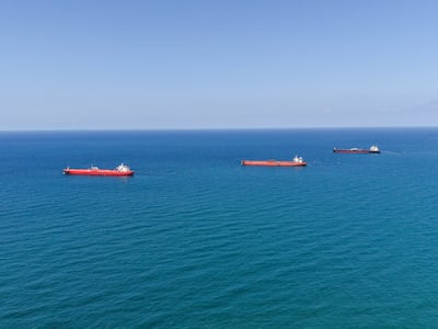Iraqi crude and fuel oil is being delivered overland through Syria, loaded at port then shipped on to European ports. Ahmad Fallaha / The National