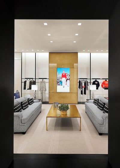 Interior of the new Chanel boutique in Abu Dhabi