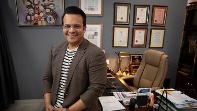 Dr Arif Khan, founder of Neuropedia, says his most cherished purchase is a Rolex he bought for his father in 2006 for Dh30,000. Antonie Robertson / The National