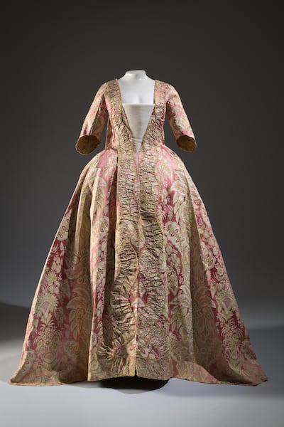 a dress from the 18th century The Museum at Fashion Institute of Technology