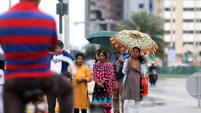 It might be umbrella weather in the UAE this weekend. Delores Johnson / The National
