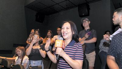 Fans attend a meet and greet with Kathyrn Bernardo and Alden Richards in Dubai.