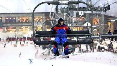 Ski Dubai is part of the Mall of the Emirates, which is operated by Majid Al Futtaim Holding. Pawan Singh / The National