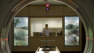 The London Clinic, Devonshire Place, London, W1, United Kingdom, Architect: Anshen + Allen, 2010, London Clinic-A Medical X-Ray Ct Scanner (Photo by View Pictures/UIG via Getty Images)