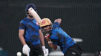 Punjab Kings star batter Shashank Singh trains in Abu Dhabi