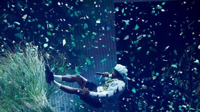 Tyler, the Creator performs during the BET Awards. Reuters