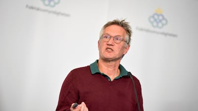 Anders Tegnell, Sweden's state epidemiologist, at the Public Health Agency addresses the country's coronavirus response. Reuters