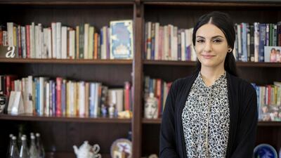 Madeeha Afridi, counselling psychologist at the LightHouse Arabia clinic in Dubai, said it is natural for children to feel anxious when they begin a new term. Reem Mohammed / The National