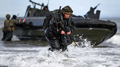 The Royal Marines are elite, highly-trained amphibious soldiers. Getty