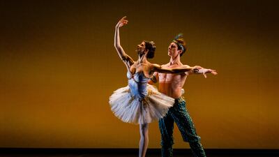 Some audience members were draped in the Ukrainian flag for the event. Getty Images For ABA