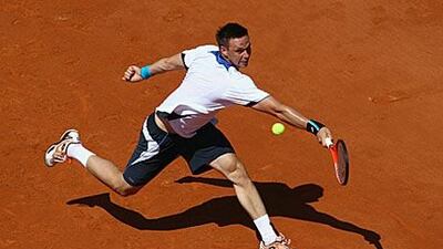 Robin Soderling, above, was rarely stretched by Laurent Recouderc in his first-round match.