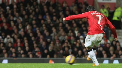 2007-08 Manchester United. Ronaldo finds the net 31 times in 34 appearances to help inspire United to the title, again at the expense of Chelsea. Getty