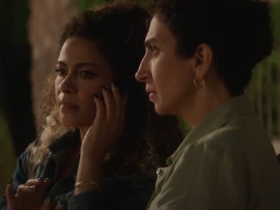 Sisters Noura (Yasmine Al Massri) and Mariam (Clara Khoury) team up to find a way to get a fair share of their dead father's inheritance. Photo: Mad Distribution