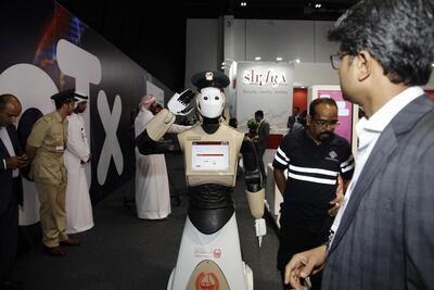 The 4th Gulf Information Security Exhibition and Conference last year saw the Dubai police unveil a robocop. Anna Nielsen for The National