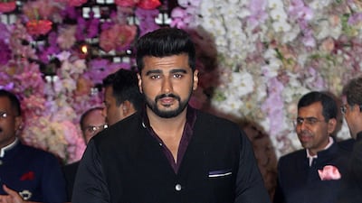 Arjun Kapoor arriving at Antilia for Saturday night's party. AFP