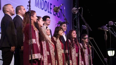 The Amaan Choir from Jordan will perform new oriental and Sufi-inspired compositions at ChoirFest Middle East, taking place at The Els Club in Dubai this weekend. Courtesy of The Fridge