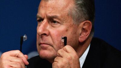 Francois Carard shown in August 2004 during an International Olympic Committee press conference. Ian Waldie / Getty Images