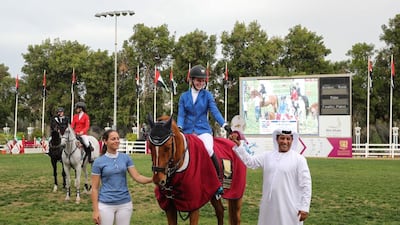 Lauren Elizabeth receives her award for the National Ladies Class. Courtesy photo